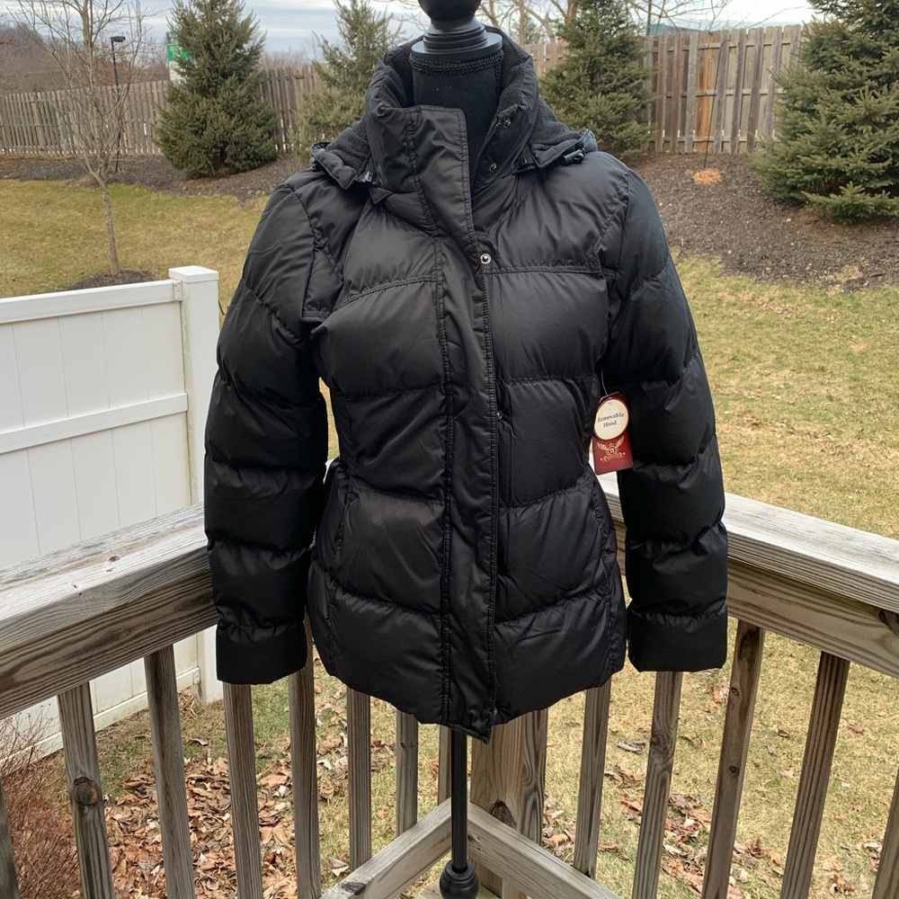 Faded Glory women's hooded puffer coat Med (8-10)